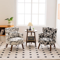 Fuguyangtai Stoff-Einzelsofa im Amerikanischen Landhausstil, Lässiger Sessel, Tiger-Stuhl, Nordisch Einfacher Wohnzimmerstuhl, Keine Montage Erforderlich