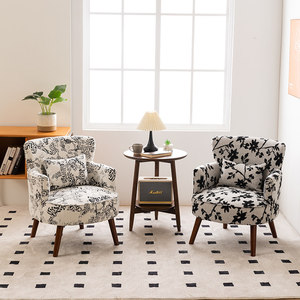 <span class=keywords><strong>Fauteuil</strong></span> simple en <span class=keywords><strong>tissu</strong></span> Fuguyangtai, style américain, <span class=keywords><strong>fauteuil</strong></span> décontracté de style campagnard, chaise Tiger, chaise de salon nordique simple, sans assemblage - Product Image 4