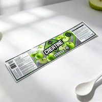 Étiquette autocollante personnalisée en rouleau, étiquette de bouteille imperméable pour les compléments alimentaires, la nutrition sportive