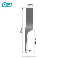 Lame vibrante CNC en carbure de tungstène vierge à 100 % ATOM 47659, haute résistance à l'usure, 38*5.5*0.63mm pour PVC, papier, vêtements