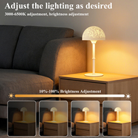 Lampe de Table à LED Moderne et Réglable, Design USB Rechargeable, RGB, Veilleuse Tactile pour Chambre à Coucher
