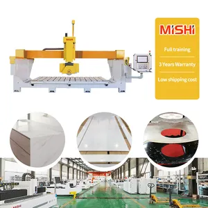 MISHI 10%, descuento, mejor precio, máquina cortadora de sierra de puente de mármol de granito de piedra de 5 ejes completamente automática