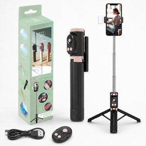 Trípode Extensible JC-17 para Selfies de 1100 mm, Soporte para Teléfono de Acero Inoxidable para Creadores de Contenido - Product Image 3