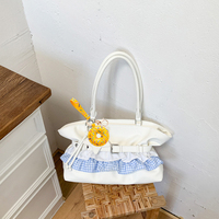 Kit DIY de breloques pour sac en cuir avec strass acryliques, ensemble de pendentifs en forme de donut avec autocollants gemmes et stylo à points pour enfants, jouet de mode