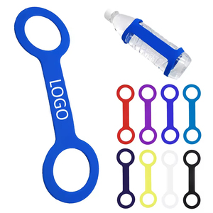 Sangle de maintien pour bouteille d'eau, vente chaude, silicone souple, minimaliste, sac Opp, unisexe, acier, biberon en silicone - Product Image 1