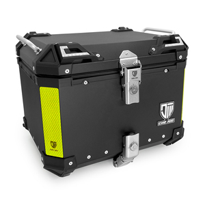 Boîte de queue de livraison de cycle de moteur <span class=keywords><strong>coffre</strong></span> de moto <span class=keywords><strong>motorisé</strong></span> boîte à bagages Alluminuim 45 - Product Image 1