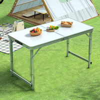 Table à manger pliante moderne, légère et portable, avec structure robuste, pour pique-nique en plein air