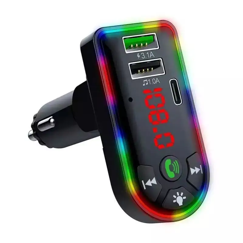 FM Transmitter BT 5.0 Music Player Gadgets Handsfree Car Kit MP3 Player 3.1A USB Car Charger Car Accessories