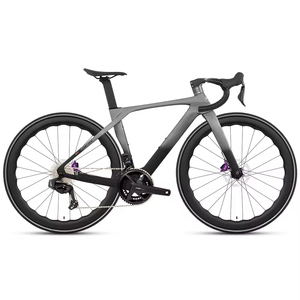 Vélo de route professionnel à 24 vitesses entièrement en fibre de carbone avec freins à disque hydrauliques pour une sécurité ultime - Product Image 1
