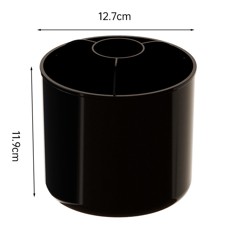 Independent tube - Black [Rotating with compartments]