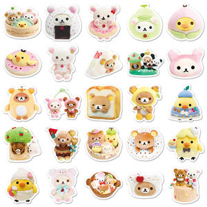 50pcs Kawaii PVC autocollants haute qualité décorations personnalisées étanche UV imprimé <span class=keywords><strong>Manga</strong></span> Anime Rilakkuma décalcomanies - Product Image 6