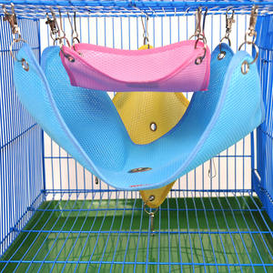 Hamac d'été suspendu pour petits animaux, lit respirant en maille pour <span class=keywords><strong>hamster</strong></span>, totoro, écureuil, furet, fournitures de refroidissement pour petits animaux - Product Image 2