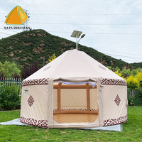 Tente gonflable de luxe personnalisable pour le glamping, grande taille, familiale, en Oxford, portable, quatre saisons, ouverture automatique rapide, imperméable