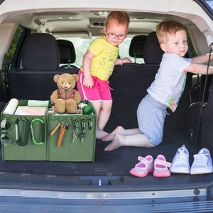 Échantillon gratuit, boîte de rangement de voiture pliable multi-compartiments avec logo personnalisé, organisateur de coffre de voiture pour SUV, accessoires de voiture - Product Image 6