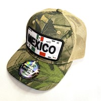 Gorra de malla Fitspi con bordado de México para hombre, gorra de béisbol de talla grande con circunferencia de cabeza profunda, sombrero de sol americano para exteriores