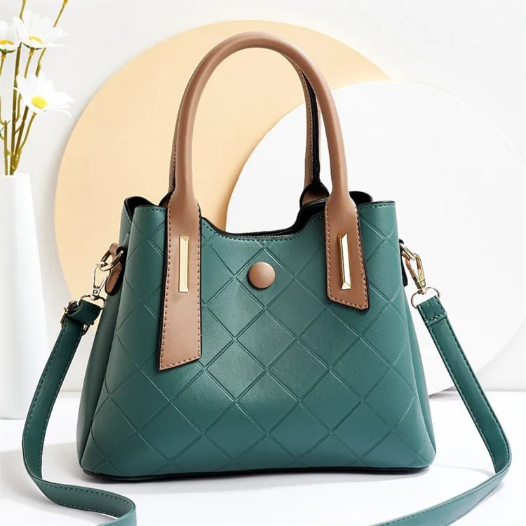 2023 custom logo fashion wholesale vintage green purses and handbags girls