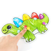 Jouet à presser en forme de dinosaure, hérisson, papillon, pour jeunes enfants, éducation précoce, soulagement du stress, interaction parent-enfant, couleurs
