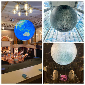 Boule <span class=keywords><strong>de</strong></span> planète gonflable en PVC éducatif Système solaire Soleil Terre Jupiter Mars Saturne Neuf planètes Accessoires d'enseignement - Product Image 5