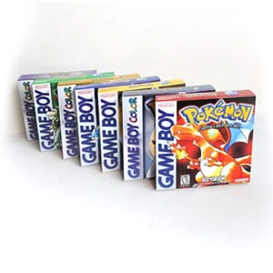 New Design 7 Colors <b>Top</b> Quality Red Gold Green Silver Yellow <b>Crystal</b> Holographic Metallic Foil Finish Game Box for Gbc - Product Image 2