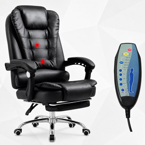 <span class=keywords><strong>Chaise</strong></span> de bureau <span class=keywords><strong>ergonomique</strong></span> pivotante de direction moderne en cuir synthétique avec repose-pieds, base chromée et <span class=keywords><strong>accoudoirs</strong></span> en PP – Vente en gros - Product Image 2