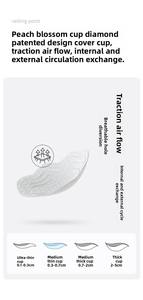 <span class=keywords><strong>Sujetador</strong></span> fresco antibacteriano 10A ultrafino para mujer, copa de pétalo trasero de belleza en U profunda, <span class=keywords><strong>tira</strong></span> de gelatina, soporte suave, calzoncillos de tiro bajo Hipster - Product Image 2