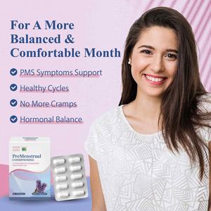 Suplemento DE SALUD menstrual proactivo OEM ODM hecho en Taiwán Píldoras de equilibrio hormonal de soporte menstrual natural - Product Image 4