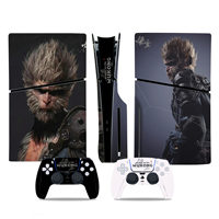 Autocollant de Console Wukong mythe noir en gros d'usine pour peau de Console de jeu vidéo PS5 pour SONY Playstation 5