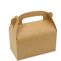 Boîte en carton kraft, emballage en feuille d'or pour biscuits, gâteaux, revêtement UV, taille personnalisable, couleur logo, cadeaux