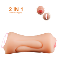 Produit phare : Poupée de masturbation manuelle en silicone pour hommes, avec poitrine volumineuse couleur chair, et Godet de masturbation masculin (type 'Airplane Cup')