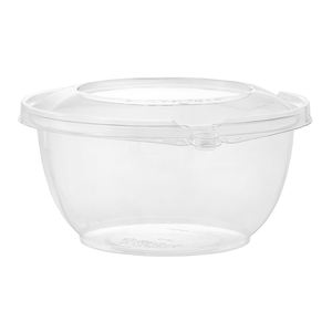 32 OZ Anti-Fog Tamper Evident Contenedores de alimentos de plástico con bisagras Forma de diamante 17X17X9-Almacenamiento multiuso para ensaladas - Product Image 2