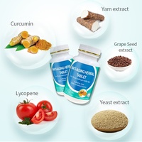 anti-âge à base de plantes riches en antioxydants avec curcumine lycopène pour la santé de la peau et la protection cellulaire