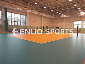 Suelo Deportivo Profesional de PVC con Superficie de Gota de Lluvia Aprobado por la FIVB para Voleibol, Alfombra Interior para Deportes - Product Image 4