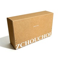 Boîte en carton ondulé personnalisée OEM ODM, boîte en kraft avec impression double face, boîte en papier avec bande détachable et séparateur intérieur, vente en gros