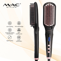 Pelurus Rambut Profesional LCD, Sisir Pelurus Rambut, Perlengkapan Salon, Keramik, Sisir Pelurus Rambut