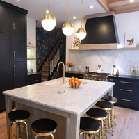 Meubles de cuisine modernes DAIYA avec design Shaker noir mat