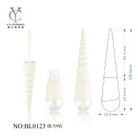Tubes applicateurs en spirale en plastique de 6,1 ml avec logo personnalisé, mini tubes vides pour brillant à lèvres, impression sérigraphique cosmétique OEM/ODM