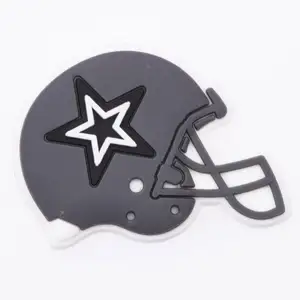 NFL Football team supplies shoe new design hook Dallas Cowboys custom shoe charms wholesale clog clip stickers