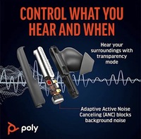 Audífonos Inalámbricos Inteligentes Poly Free60 Series, Auriculares ANC de Alta Calidad para Uso en Oficina