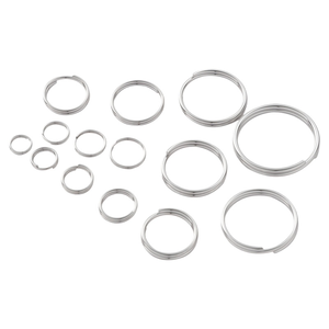 Offre Spéciale : 200 pièces/sac – Anneaux Porte-clés Simples en Acier Inoxydable à Prix Imbattable (<0,01 $) – Accessoires Ornamentaux pour Bijoux DIY - Product Image 1