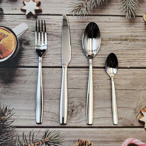 طقم أدوات مائدة لامع 4 من الفولاذ المقاوم للصدأ Juego De Cubiertos مطلي بأدوات مائدة للحفلات للاستخدام في المطاعم والفنادق - Product Image 6