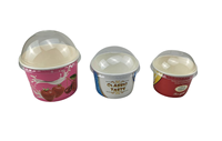 Chine meilleure vente nouveau style vente chaude bol de crème glacée tasse en papier avec couvercles crème glacée yaourt bol à salade 3oz/4oz/5oz/10oz