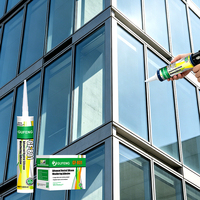 Sellador de Silicona Transparente Blanco para Decoración, de Uso General, Directo de Fábrica, Sellador de Silicona para Puertas y Ventanas