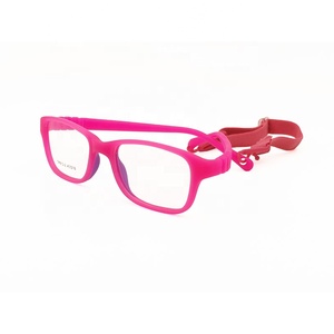 High Classic TR90 Gafas cuadradas graduadas para niños Templo flexible sin bisagra Almohadilla de silicona colorida para la nariz Marcos elásticos para anteojos - Product Image 5