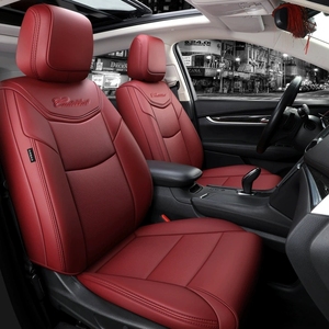 Housses de siège en cuir sur mesure à couverture intégrale pour <span class=keywords><strong>Cadillac</strong></span> XT5 / XT4 – Ensemble complet de protections de coussinets automobiles - Product Image 2