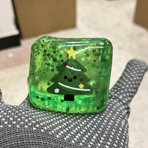 Christmas Themed Ice Cube Squishy Toy Slow Rebound Creative Stress Relief Toy Maltose <b>Squeeze</b> <b>Ball</b> Santa Snowman Sensory Toys - Product Image 5