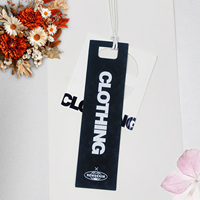 Etiquetas de Marca de Lujo con Logotipo Personalizado, Etiquetas Colgantes de Cartón Reciclable con Código de Barras Impermeable para Ropa, Camisetas, Chaquetas, Zapatos y Calcetines