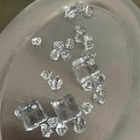 Pierres, gemmes et cristaux acryliques effet glace pilée, brillants et transparents, pour remplissage de vases, aquariums, décoration de table et présentation DIY