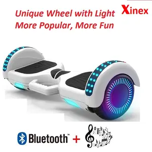 유행 6.5 inch hoverboard 셀프 밸런싱 스쿠터 휠 다채로운 LED 빛
