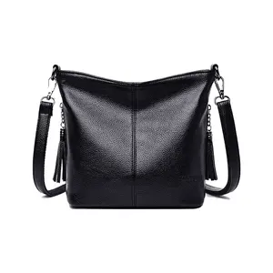 Toptan kadın Crossbody çanta şık rahat lüks kadın Tote çanta PU deri omuz çantası