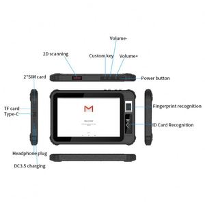 แท็บเล็ต ODM 8 นิ้ว ระบบ Android 11 แท็บเล็ตพีซีแบบทนทาน พอร์ต USB Type C  Quad Core หน้าจอสัมผัสแบบ Capacitive สำหรับเด็ก  อะไหล่สำรองฟรี 4/8GB - Product Image 5